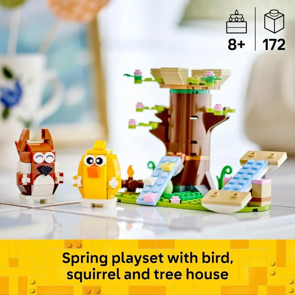 New LEGO Spring Animal Playground Building Toy Set Squirrel Chick Bird Figure 40